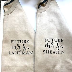 CUSTOM wedding mrs sweatshirt